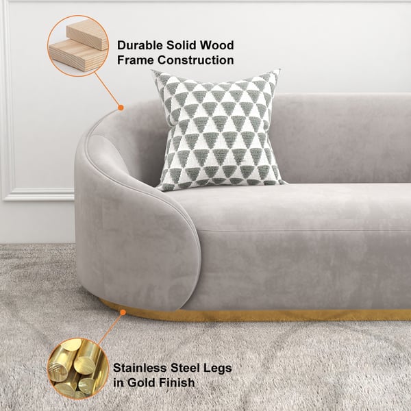 Ukuran yang dapat disesuaikan Gaya Desain Modern Sofa Velvet Set dengan Penutup Taplak Meja Bagian 1