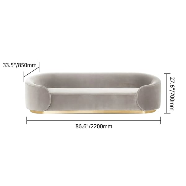 Ukuran yang dapat disesuaikan Gaya Desain Modern Sofa Velvet Set dengan Penutup Taplak Meja Bagian 5