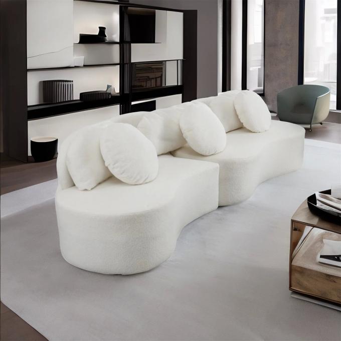Disesuaikan Sofa Kain Bungkus Kain Putih Sofa Set Rumah Mewah 1