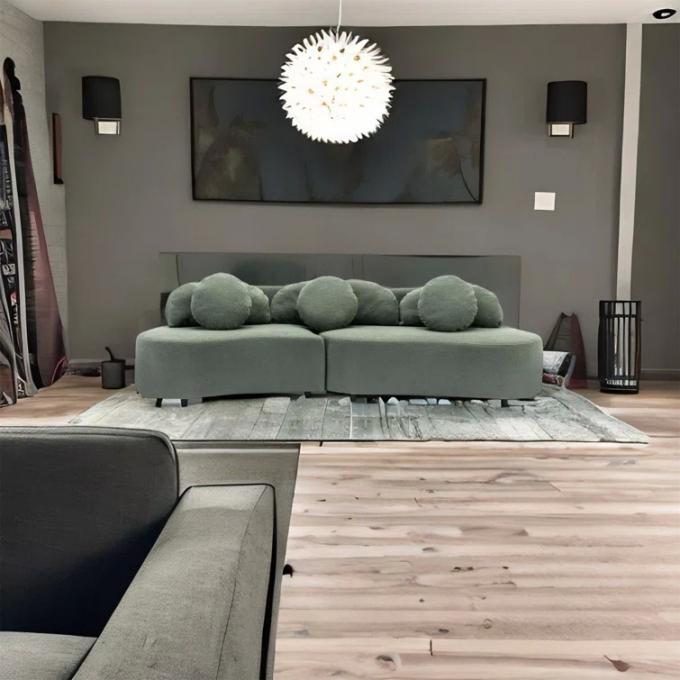 Disesuaikan Sofa Kain Bungkus Kain Putih Sofa Set Rumah Mewah 5