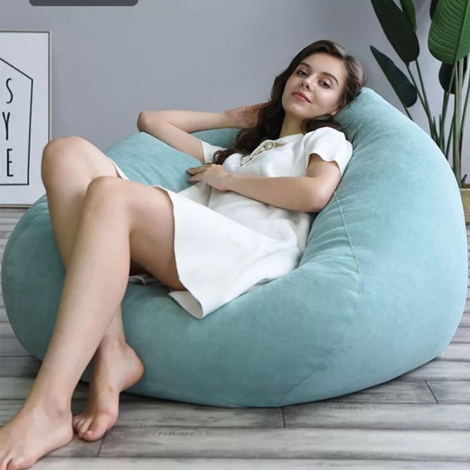 Outdoor 7Ft Giant Bean Bag Lounge Chair Soft Faux Fur Fabric EPS Fill 17