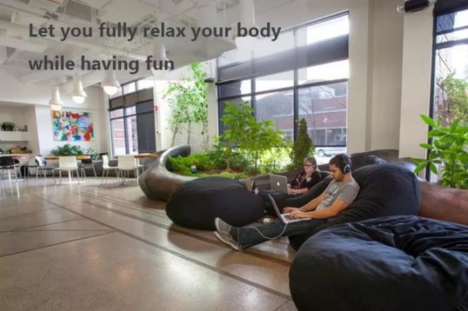 Outdoor 7Ft Giant Bean Bag Lounge Chair Soft Faux Fur Fabric EPS Fill 18