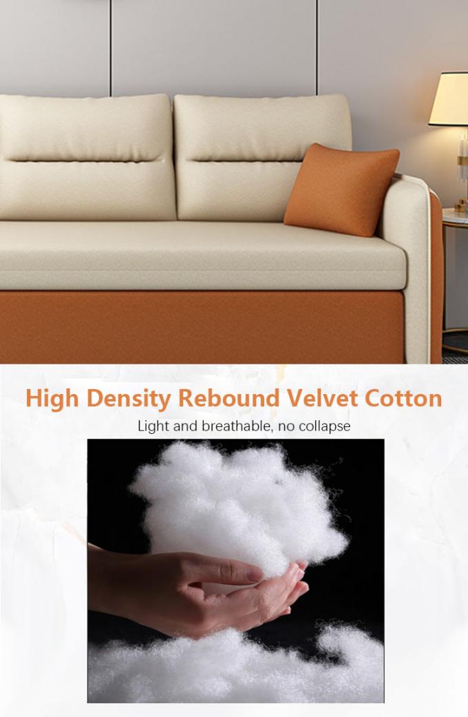 Furnitur ruang tamu sofa konvertible tempat tidur Loveseat Sleeper Kain Cover 4