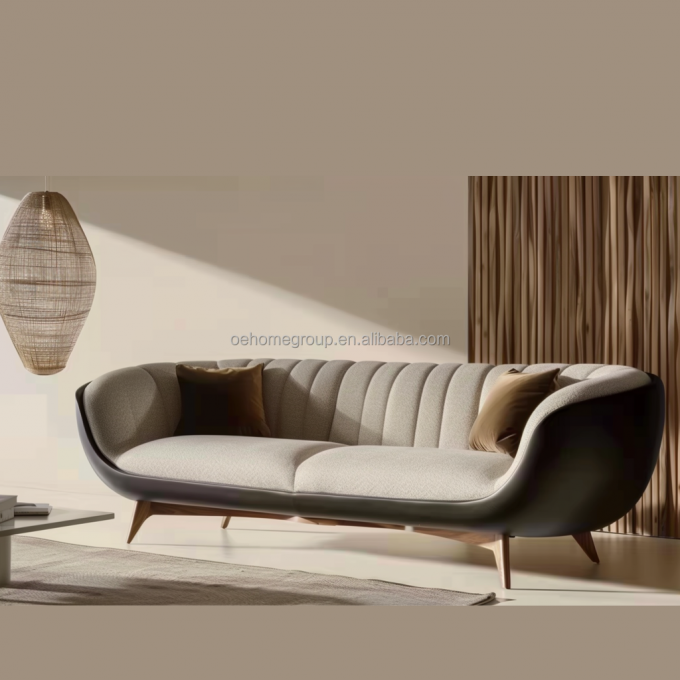 Sofa 2 3 Dudukan Modern Berlapis Kain Mewah Ruang Tamu Santai Sofa Loveseat Sofa Kulit Set Furnitur 1