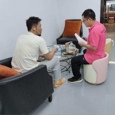 Bahan Penutup Modern Minimalis Kursi Santai Unik Berbentuk Kayu Solid Kursi Santai Untuk Rumah Hotel Kantor Bar 37