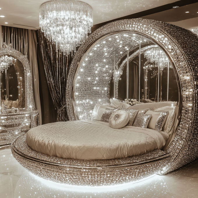 Set Ranjang Bergaya Modern Berukuran Ratu Perabot Kamar Tidur Bergaya Modern Bergaya Modern Dengan Desain Bergaya Terbaru 4