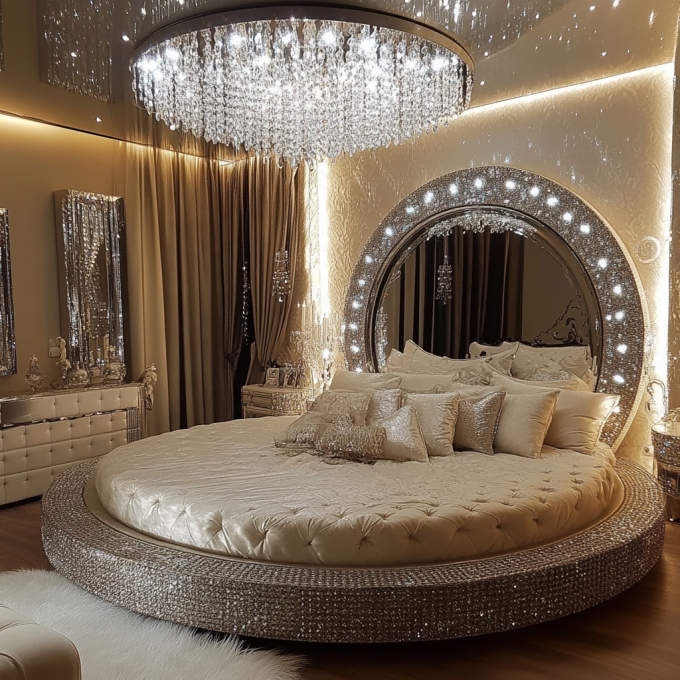 Set Ranjang Bergaya Modern Berukuran Ratu Perabot Kamar Tidur Bergaya Modern Bergaya Modern Dengan Desain Bergaya Terbaru 6