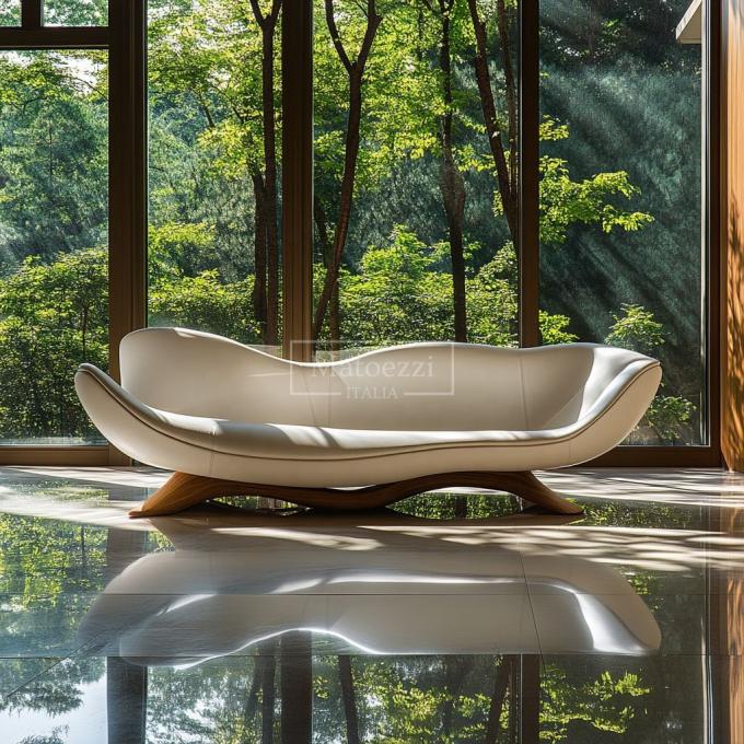 Ruang tamu / furnitur rumah modern dua kursi set sofa kantor modular yang terbuat dari kulit kayu untuk dekorasi rumah mewah 7