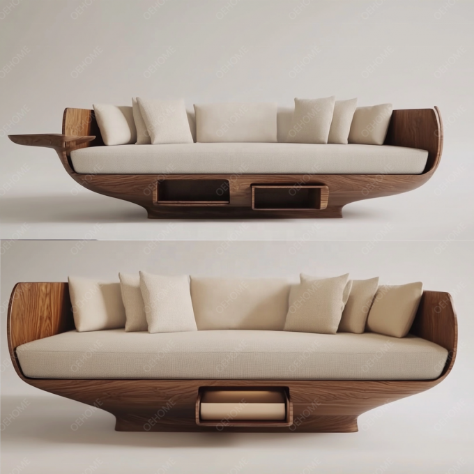 Gaya Eropa Minimalis ruang tamu Modern Putih Kayu Kaki Chesterfield Sofa Set Dengan Warna Disesuaikan Dan Desain Mewah 10