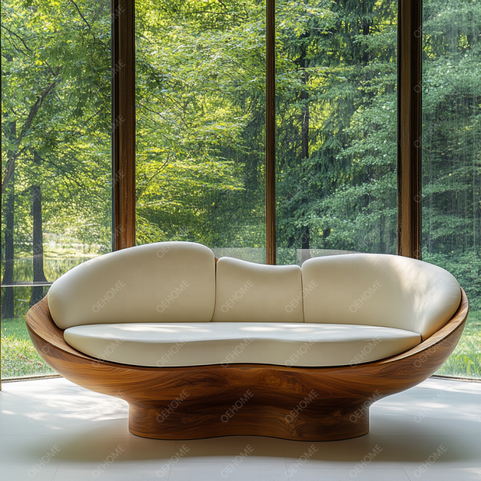 Set sofa modern yang dapat disesuaikan dengan ruang tamu seni sederhana kaki kayu dan fitur sudut untuk menciptakan suasana yang santai 5