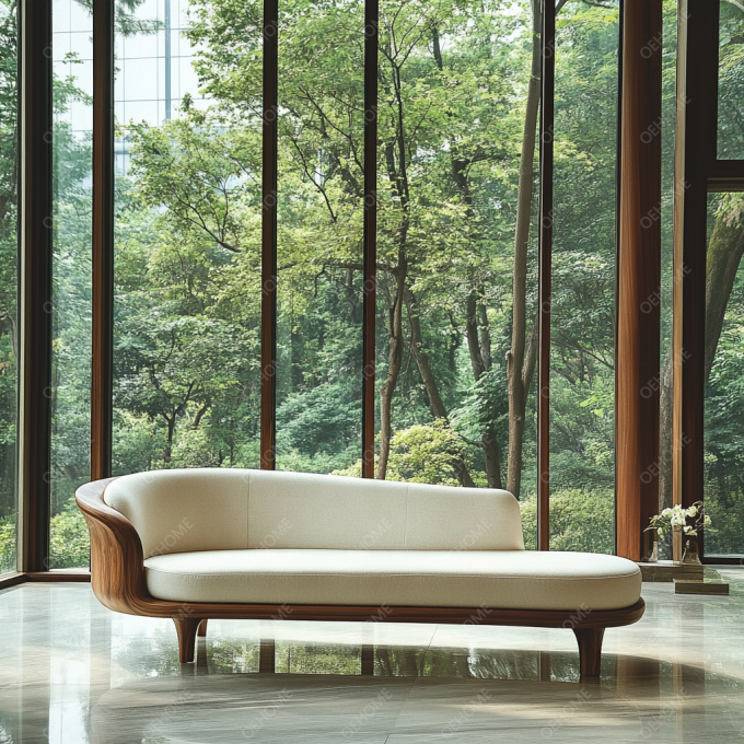 Set sofa modern yang dapat disesuaikan dengan ruang tamu seni sederhana kaki kayu dan fitur sudut untuk menciptakan suasana yang santai 7