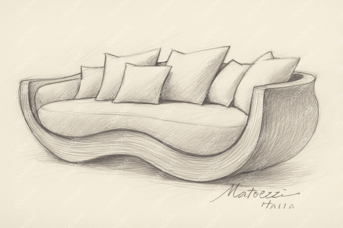 Set Sofa Kayu Ruang Tamu Furnitur Taman Melengkung Dengan Desain Modern Dan Pilihan yang Dapat Disesuaikan 1