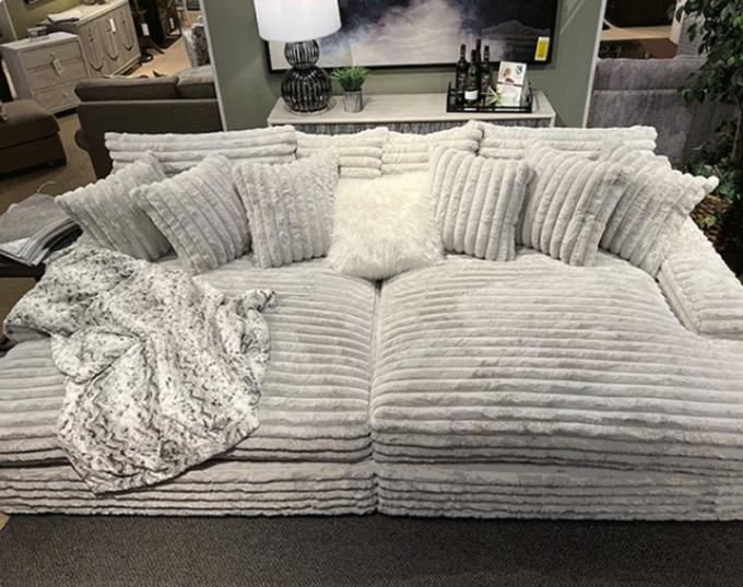 Sofa Set Loveseat Chaise Kain Corduroy Modern Pintu-ke-Pintu Cinema Sleeper Untuk Ruang Tamu Kontemporer 10