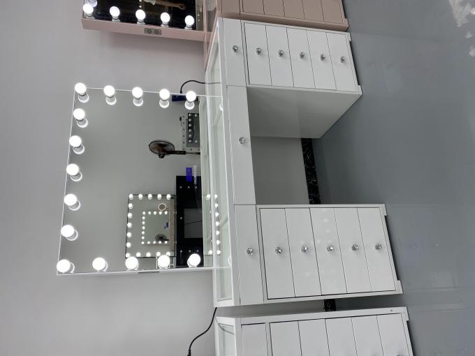 Meja Rias Modern Y Packing Dengan Cermin Lampu Kamar Tidur Meja Rias Riasan Desktop Led Cermin Set Laci Lemari Pakaian 1