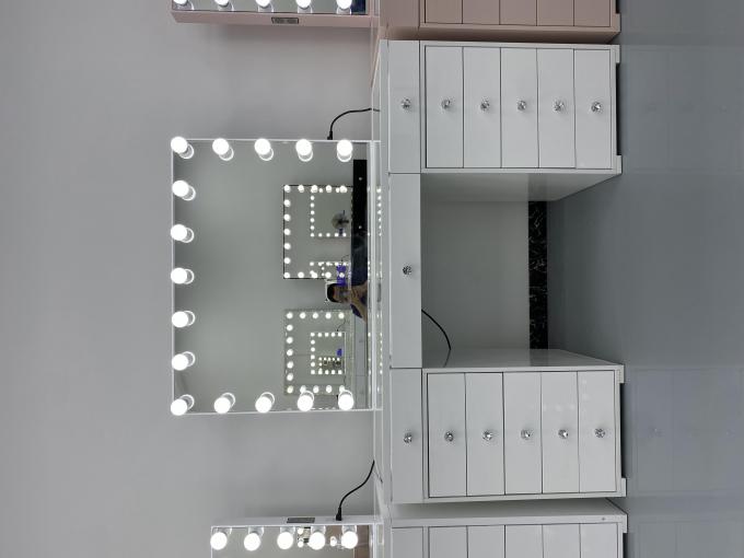 Meja Rias Modern Y Packing Dengan Cermin Lampu Kamar Tidur Meja Rias Riasan Desktop Led Cermin Set Laci Lemari Pakaian 2