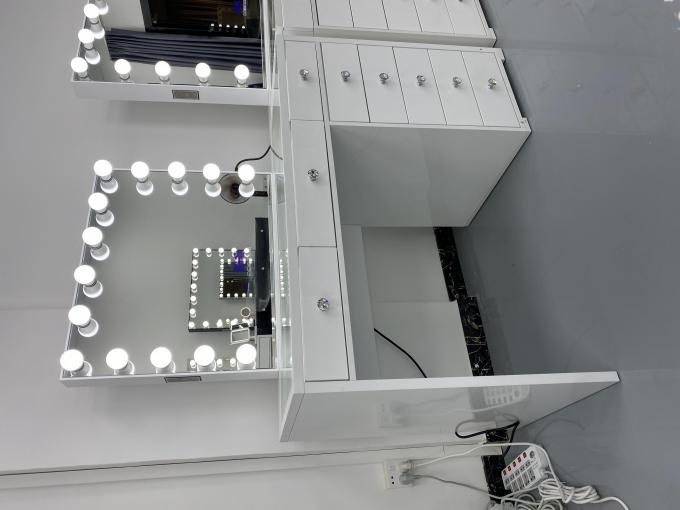 Meja Rias Modern Y Packing Dengan Cermin Lampu Kamar Tidur Meja Rias Riasan Desktop Led Cermin Set Laci Lemari Pakaian 5