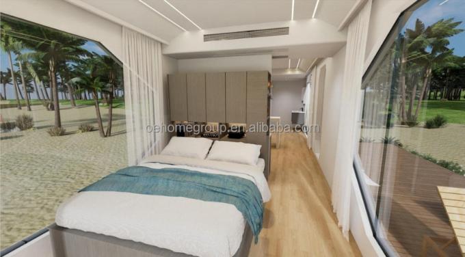 Rumah Prefab yang sepenuhnya dirakit Rumah Prefab kecil yang disesuaikan untuk ruang penjaga Kit rumah prefab 10