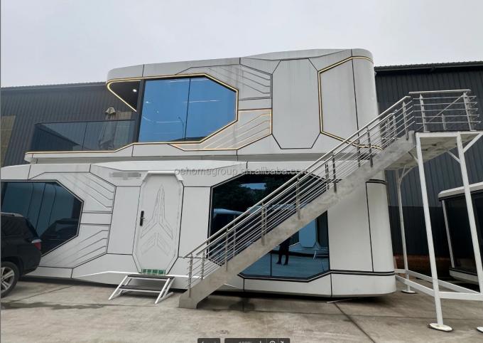 Rumah Prefab yang sepenuhnya dirakit Rumah Prefab kecil yang disesuaikan untuk ruang penjaga Kit rumah prefab 15