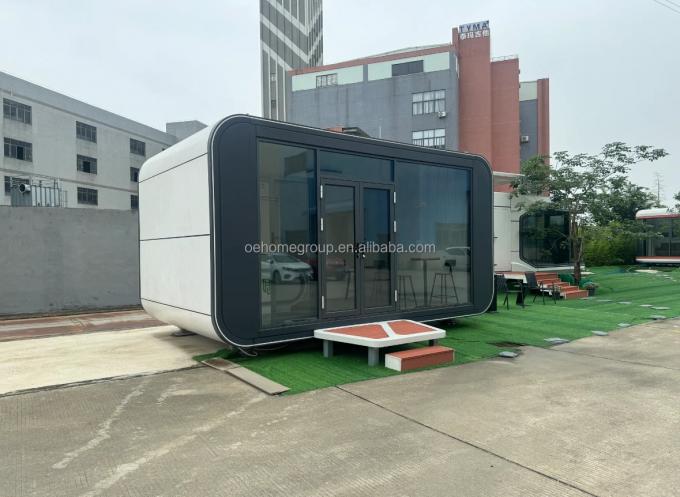 Rumah Prefab yang sepenuhnya dirakit Rumah Prefab kecil yang disesuaikan untuk ruang penjaga Kit rumah prefab 14