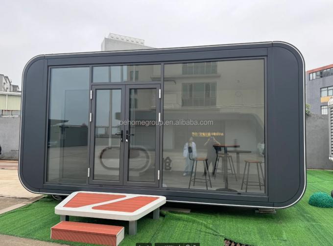 Rumah Prefab yang sepenuhnya dirakit Rumah Prefab kecil yang disesuaikan untuk ruang penjaga Kit rumah prefab 16