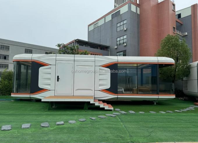 Rumah Prefab yang sepenuhnya dirakit Rumah Prefab kecil yang disesuaikan untuk ruang penjaga Kit rumah prefab 17