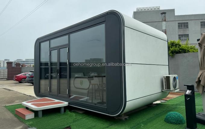 Rumah Prefab yang sepenuhnya dirakit Rumah Prefab kecil yang disesuaikan untuk ruang penjaga Kit rumah prefab 20