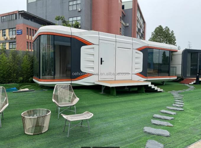 Rumah Prefab yang sepenuhnya dirakit Rumah Prefab kecil yang disesuaikan untuk ruang penjaga Kit rumah prefab 21