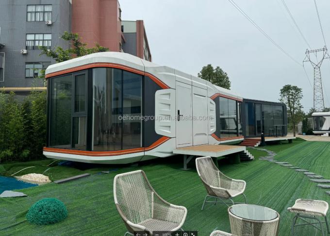 Rumah Prefab yang sepenuhnya dirakit Rumah Prefab kecil yang disesuaikan untuk ruang penjaga Kit rumah prefab 22
