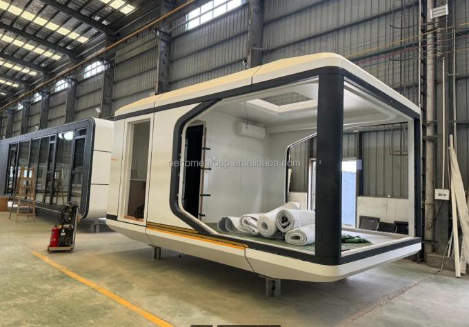 Rumah Prefab yang sepenuhnya dirakit Rumah Prefab kecil yang disesuaikan untuk ruang penjaga Kit rumah prefab 23