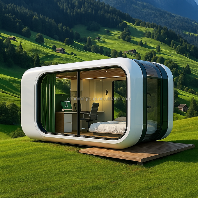 Pod Kantor Pribadi Modular OEM ODM Kedap Suara untuk Taman Luar Ruangan, Halaman Belakang 5