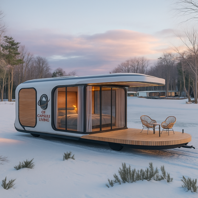 Rumah Prefab yang sepenuhnya dirakit Rumah Prefab kecil yang disesuaikan untuk ruang penjaga Kit rumah prefab 5