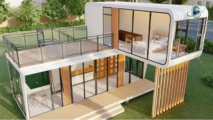 Rumah Kabin yang Dapat Dilepas Taman Bergerak Rumah Taman Dengan Atap Kabin Penyimpanan Luar Ruangan Portabel Untuk Taman 1
