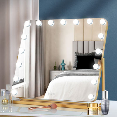 Disesuaikan Hollywood Mirror 80cm layar sentuh Led Makeup Vanity Mirror