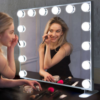 Bustproof Hollywood Light Up Makeup Mirror Vanity Wall Dipasang