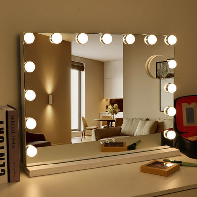 Personal Beauty Makeup Mirror dengan Dimmable Smart Music dan Hollywood Vanity Lights