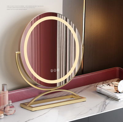 Lampu LED 10x Magnifying Round Vanity Mirror Dimmer Light Pribadi