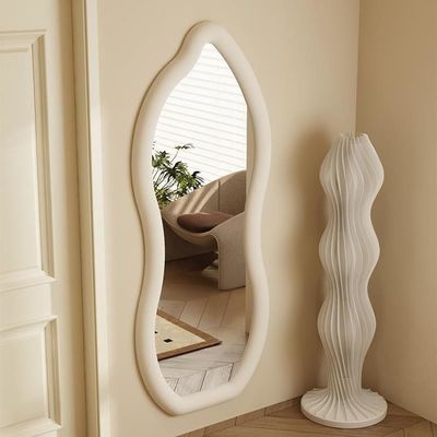 Standing Wavy Oversized Arched Floor Mirror 71x32 Kamar ganti