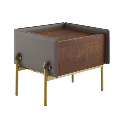 Solid Steel High Leg Nightstand Lemari penyimpanan sederhana dan modern untuk kamar tidur mini