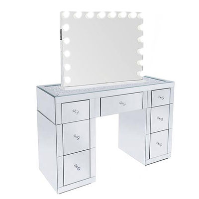 Modern Makeup Vanity Dressing Table Hollywood Mirror Papan MDF