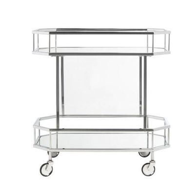 Pernikahan Catering minimalis Bar Servis Keranjang Logam Kaca Teh Anggur Servis Trolley