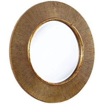 Bulat Oval Sunburst Emas Wall Mirror Untuk Dekorasi Kamar Mandi