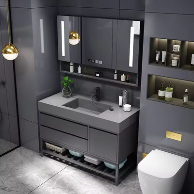 Persegi panjang 30 Inch Kamar Mandi Vanity Single Cabinet ODM
