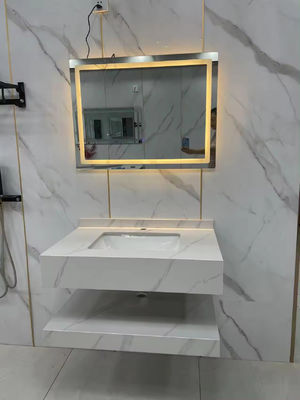 Shallow LED Mirror Closet Vanity Unit 500mm High End