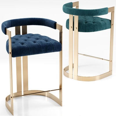 Gaya Nordic Simple Metal Bar Stool untuk kursi tinggi di dapur counter furniture