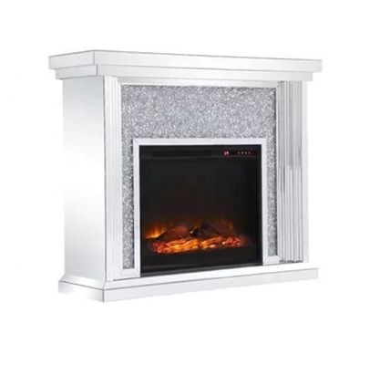 End Crystal Mirrored Fireplace Console Meja Dekorasi Rumah ODM