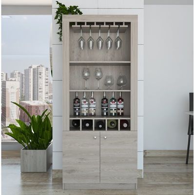 Rak Lemari Anggur Stainless Steel Corner Dengan Kontrol Suhu Dan Rak Kayu