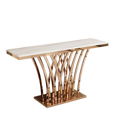 Luxury Crystal Venetian Console Meja cermin persegi panjang