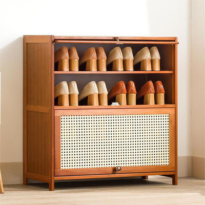 Modern Kayu Sepatu Lemari Rak Penyelenggara Penyimpanan 5 Tier