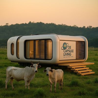 Pod Kantor Pribadi Modular OEM ODM Kedap Suara untuk Taman Luar Ruangan, Halaman Belakang