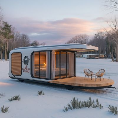 Rumah Prefab yang sepenuhnya dirakit Rumah Prefab kecil yang disesuaikan untuk ruang penjaga Kit rumah prefab